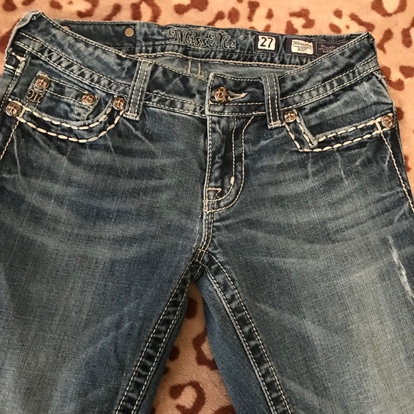 Miss Me Jeans Size 27,with 30 inch inseam - Picture 2 of 5